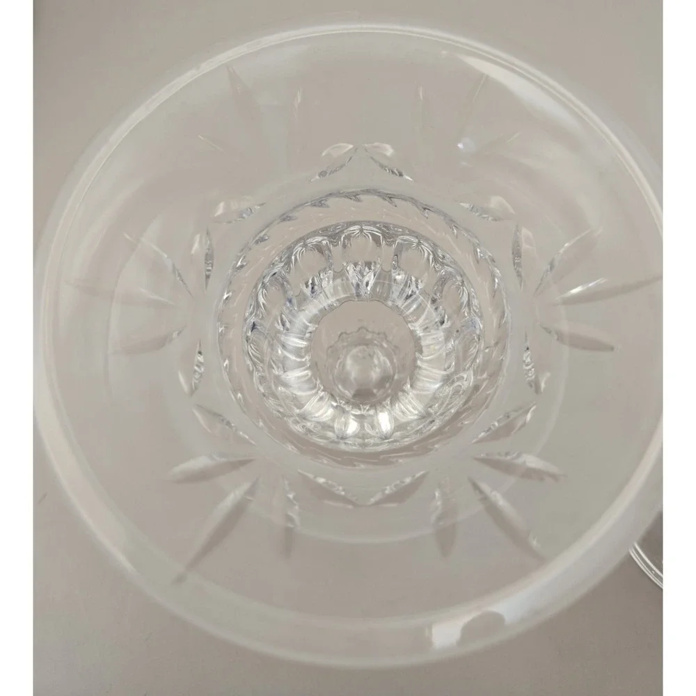 2 VTG Crystal Candle Holders 24% Lead‎ 
